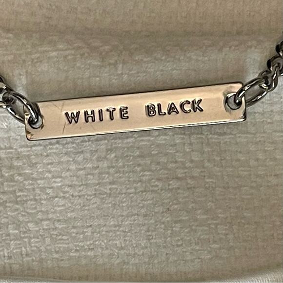 White House Black Market Woven Winter White Short Blazer Jacket NWOT Size 12P - Picture 9 of 15